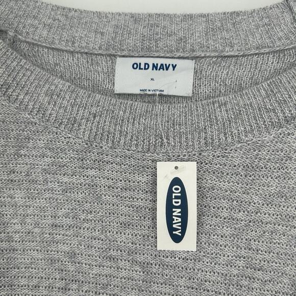 NEW Old Navy Gray Knit Tunic Sweater Boat Neck Lightweight Ribbed Trim Size XL - Picture 9 of 10